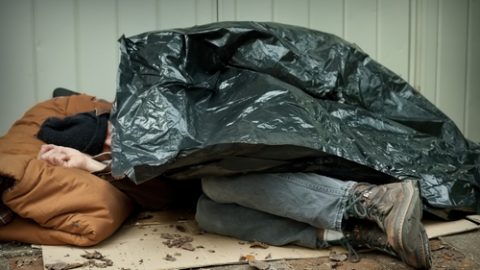 Homeless man