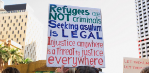 Refugee protest