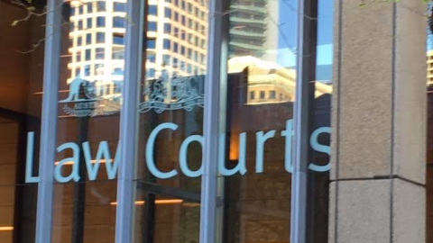Law Courts building sign