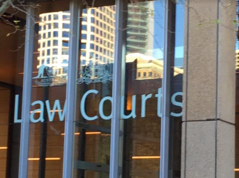 Law Courts building sign