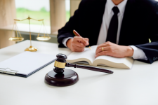 Lawyer at desk