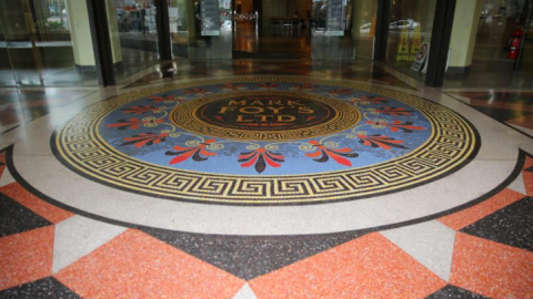 Downing Centre Court floor
