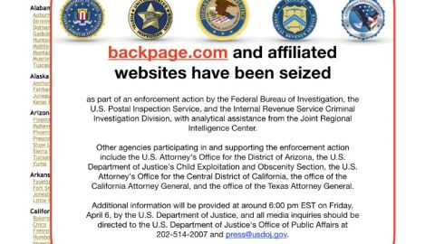 Backpage website