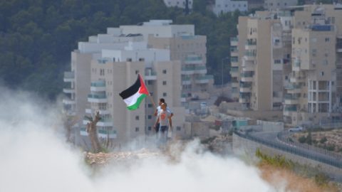 Palestinian protesters