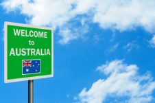 Welcome to Australia sign