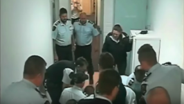 Indigenous prisoner restrained