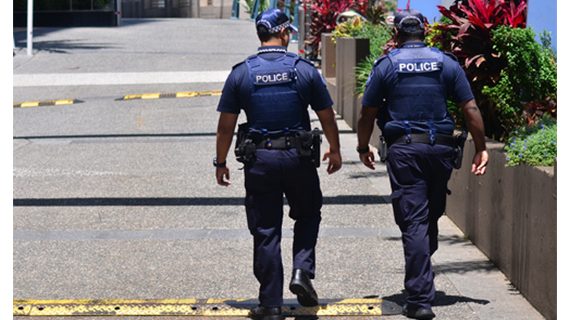 Police Officers walking