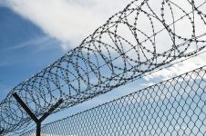 Prison wire fence