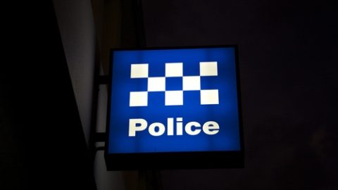 Police sign