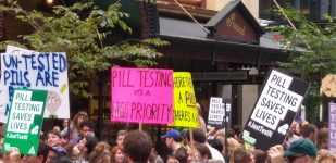 Sydney Rallies for pill testing