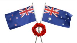 Australian and New Zealand flags