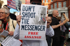 Assange protest