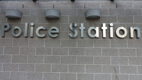 Police station sign