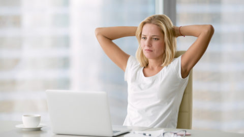 Woman on computer