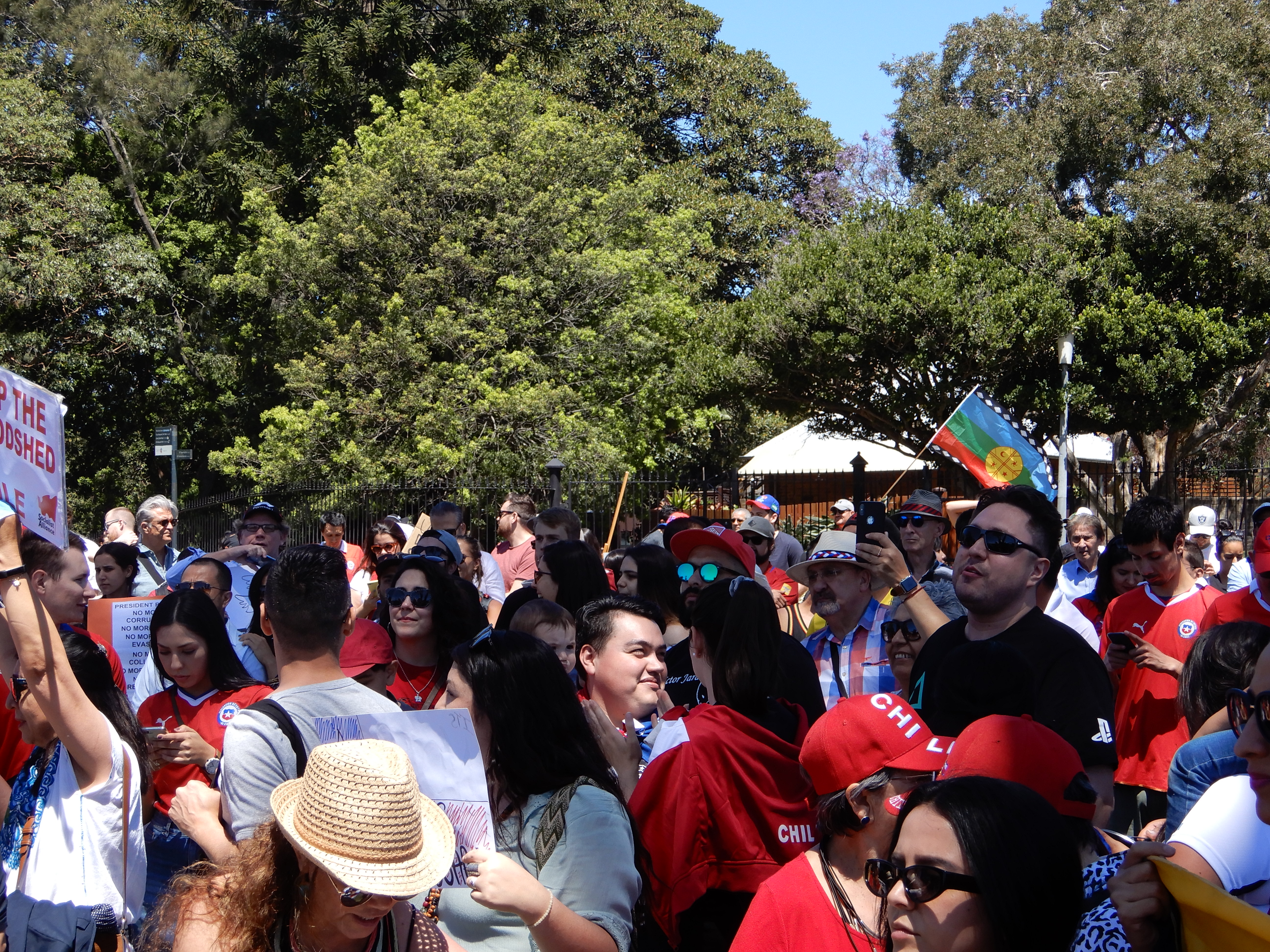 Chile protest in Sydney