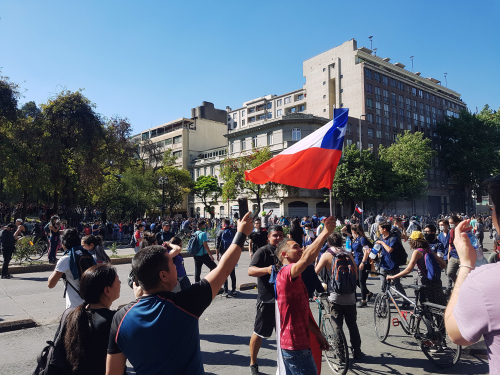 Flag from a protest