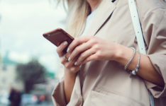 Woman on phone