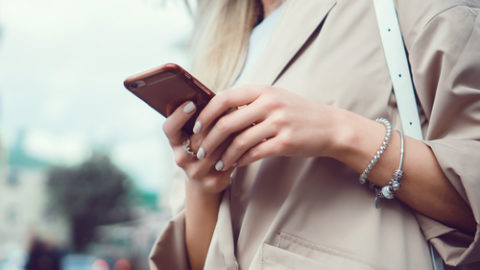 Woman on phone