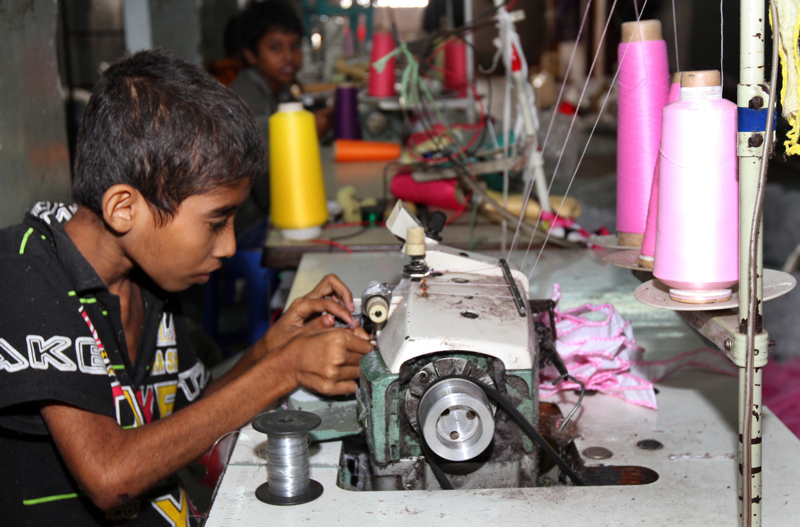 Child garment worker