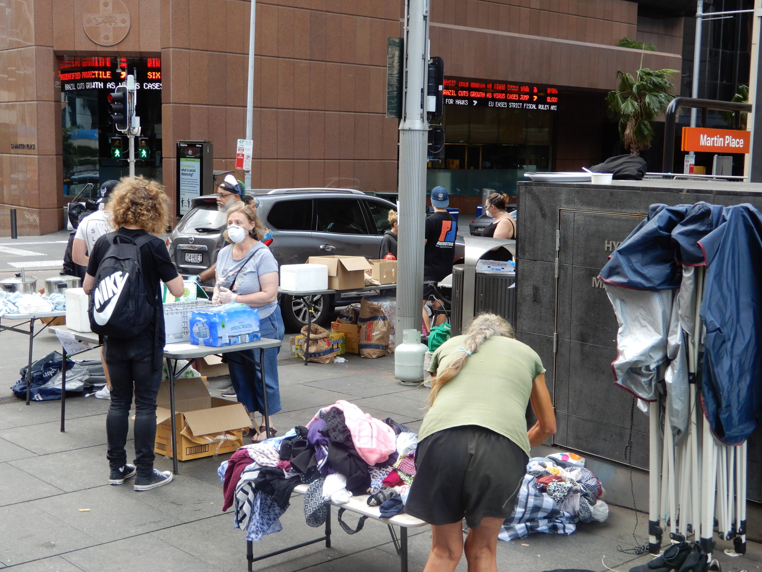 Martin Place and the homeless