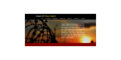 COVID Prison Watch website