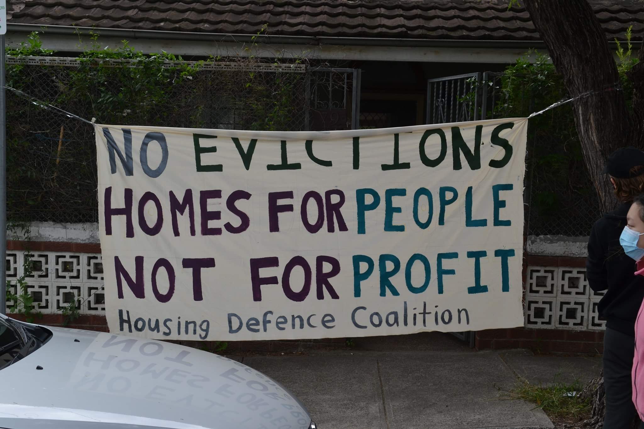 Housing Defence Coalition sign