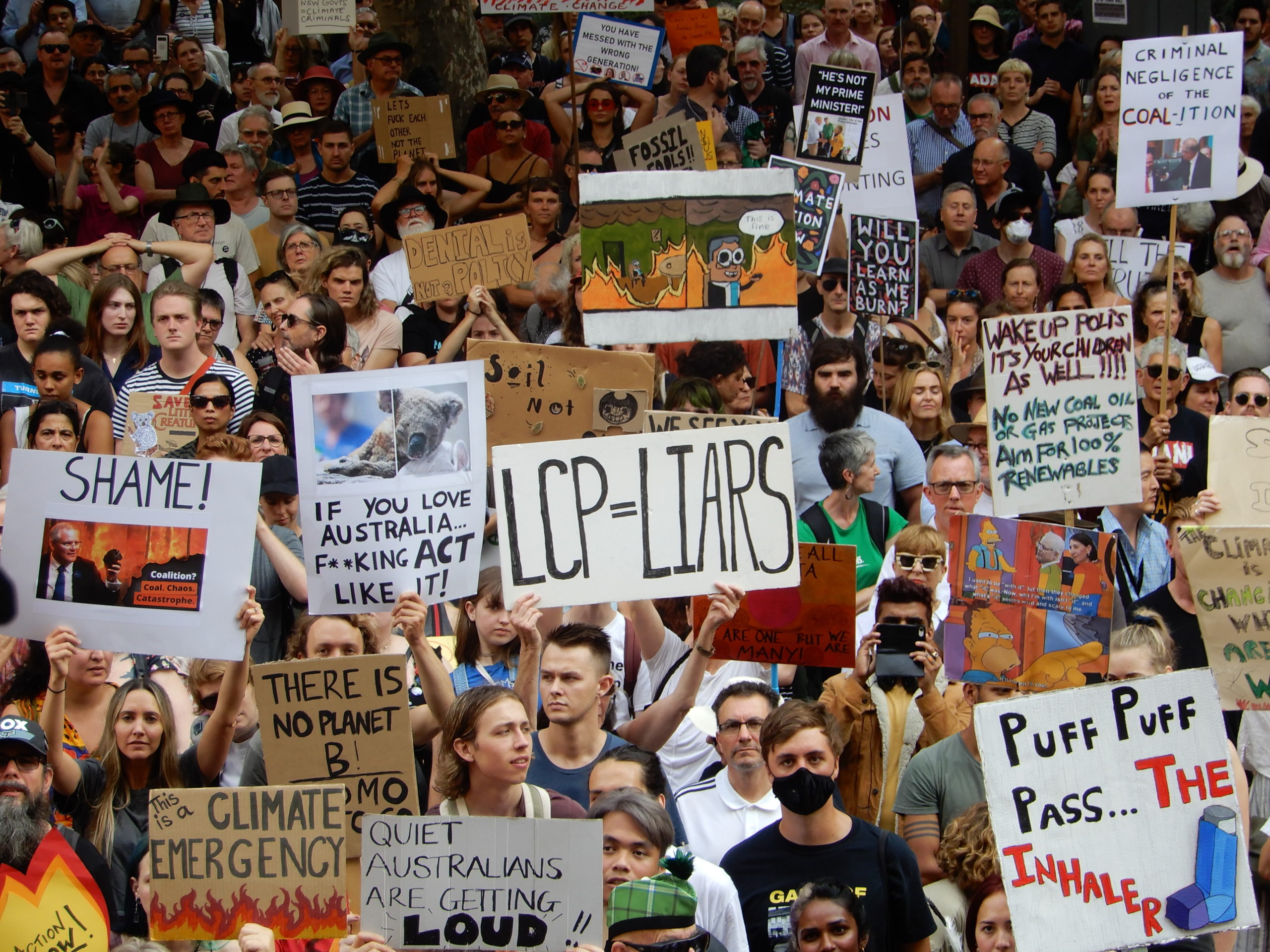 Australians protest 2020