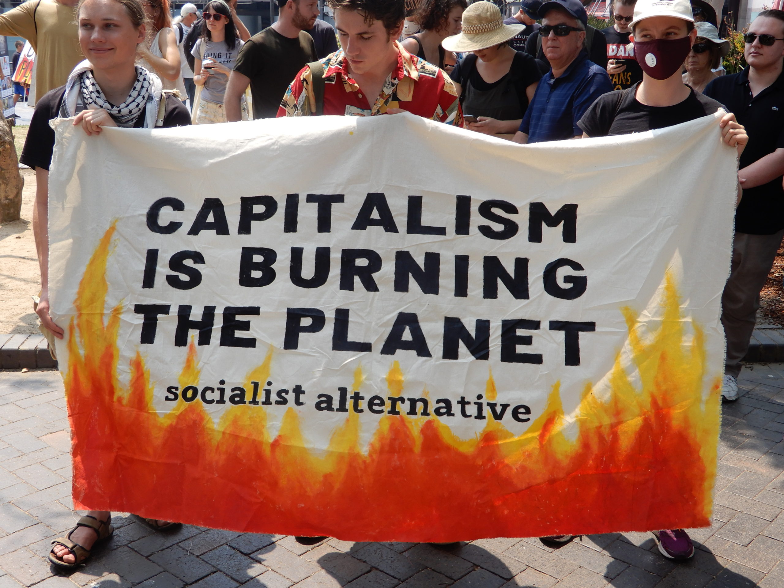 Capitalism burning planet