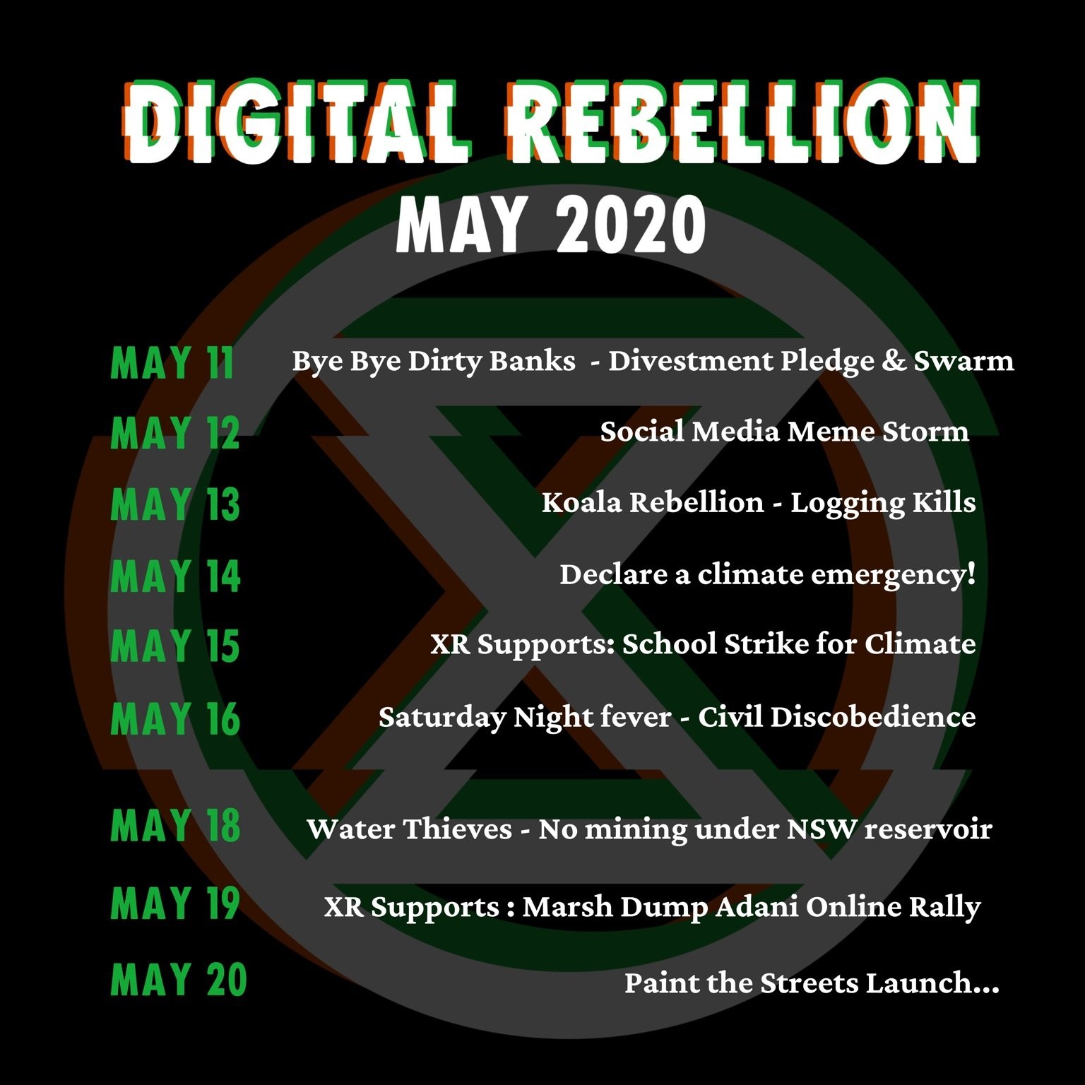 Digital rebellion list