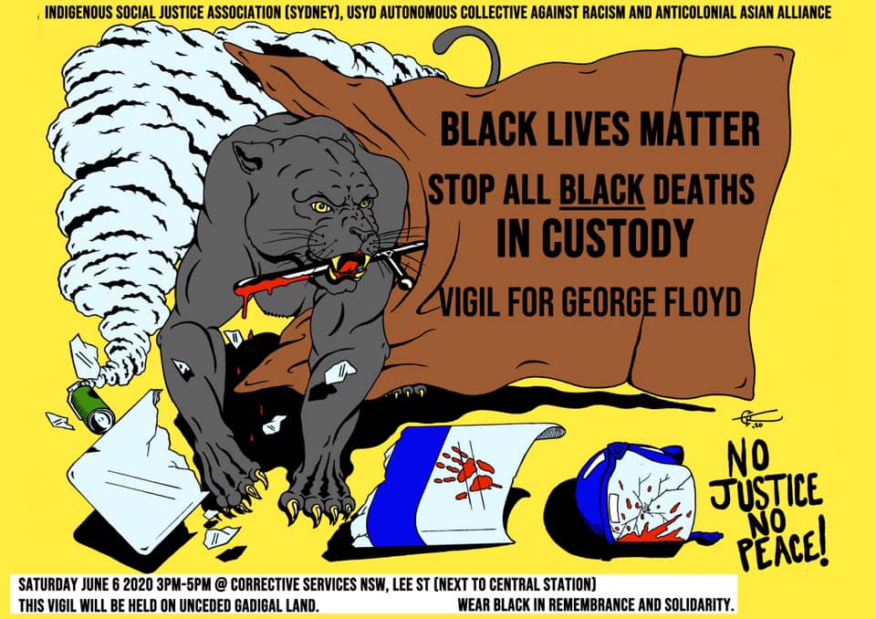 Black lives matter art poster