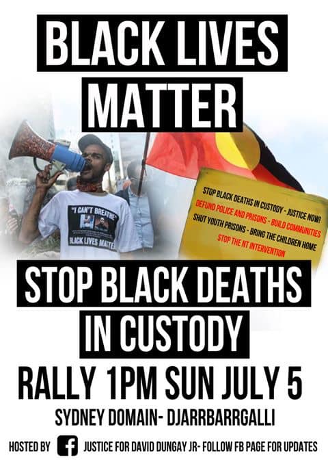 BLM rally in Australia