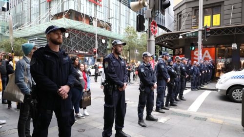 NSW police on the street