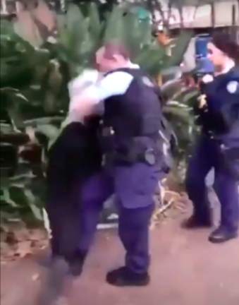 Police Officer assaults Aboriginal Teenager