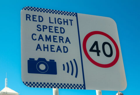 Red light speed camera