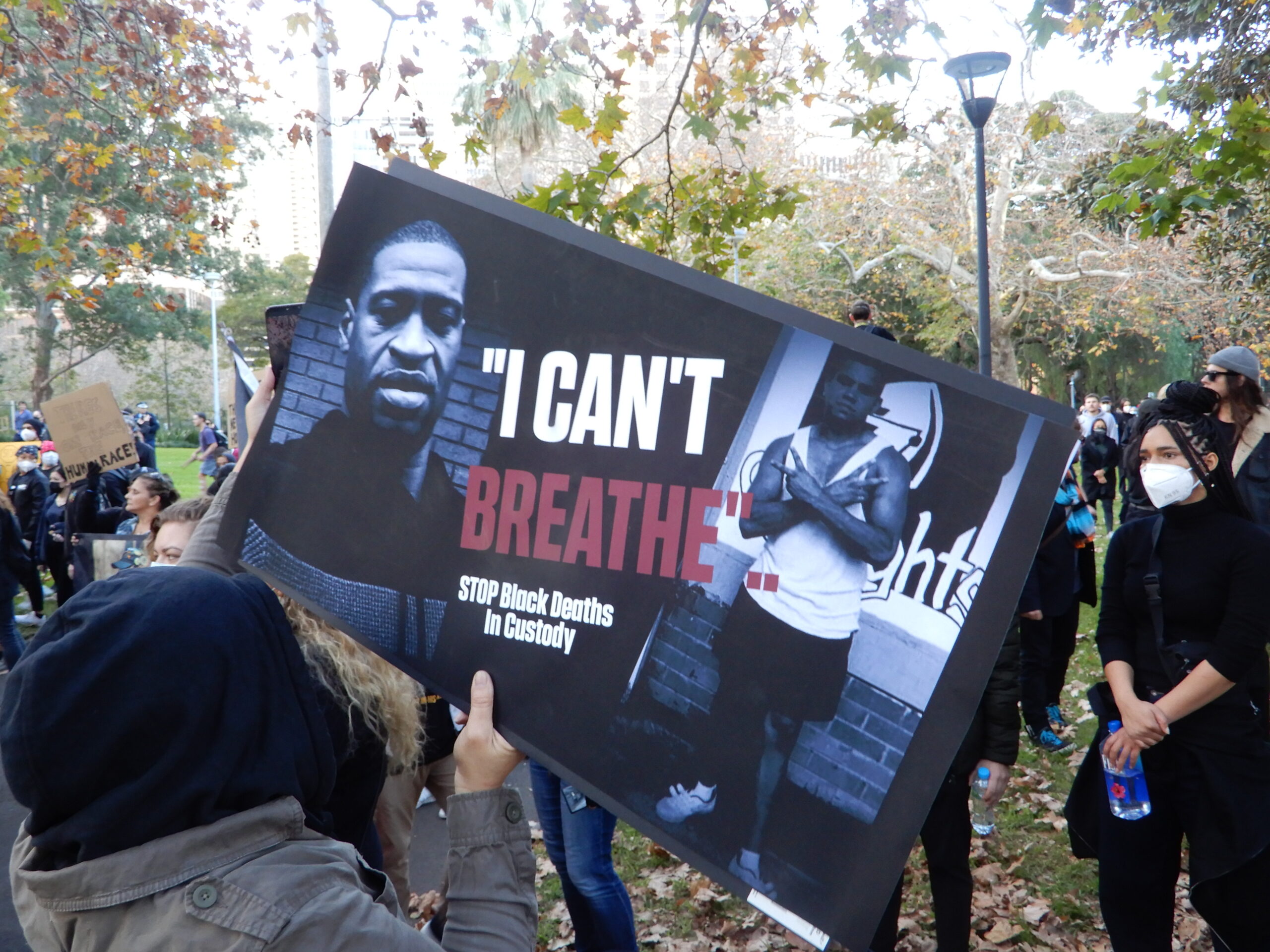 BLM poster at a protest