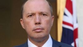 Peter Dutton and the Australian flag