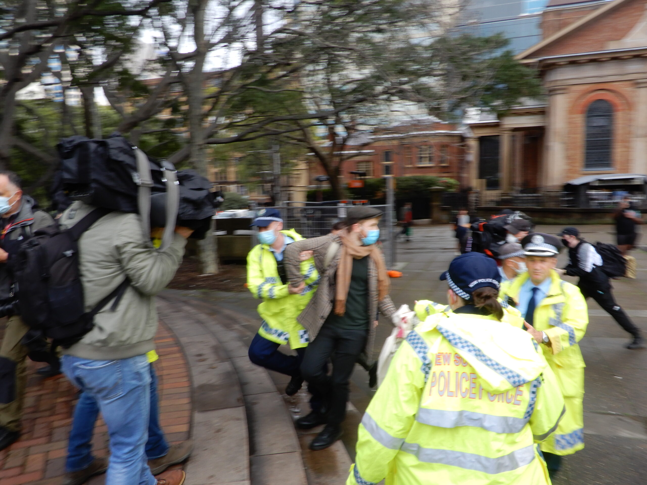 BLM Police wearing masks