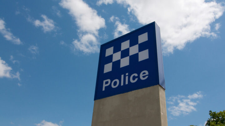 Police sign in Queensland