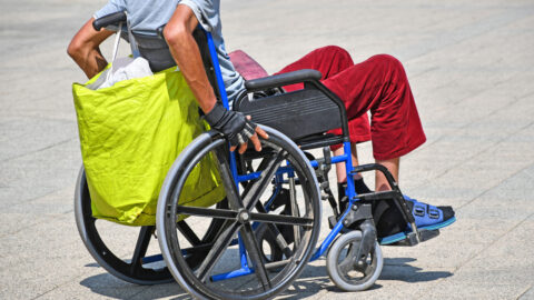 Man in wheelchair