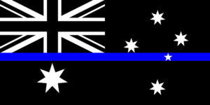 Thin blue line, Australian flag