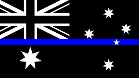 Thin blue line, Australian flag
