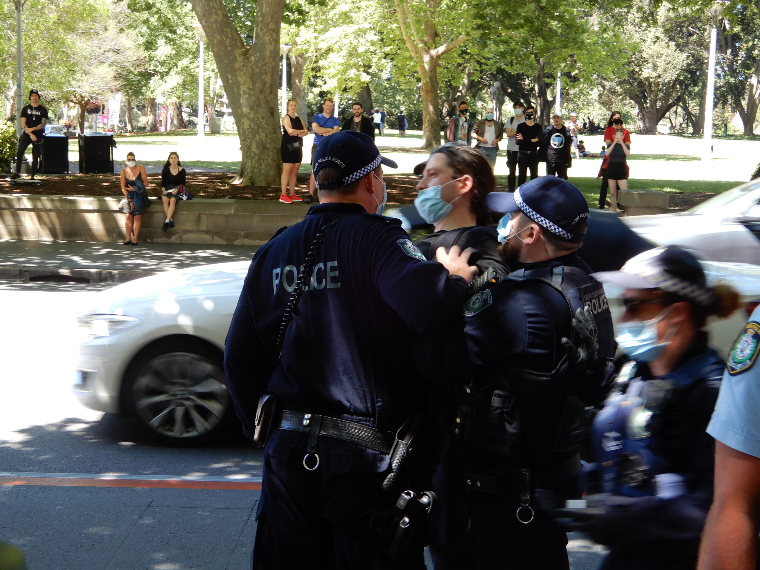 Heavy-handed policing at the Protect Trans Kids march