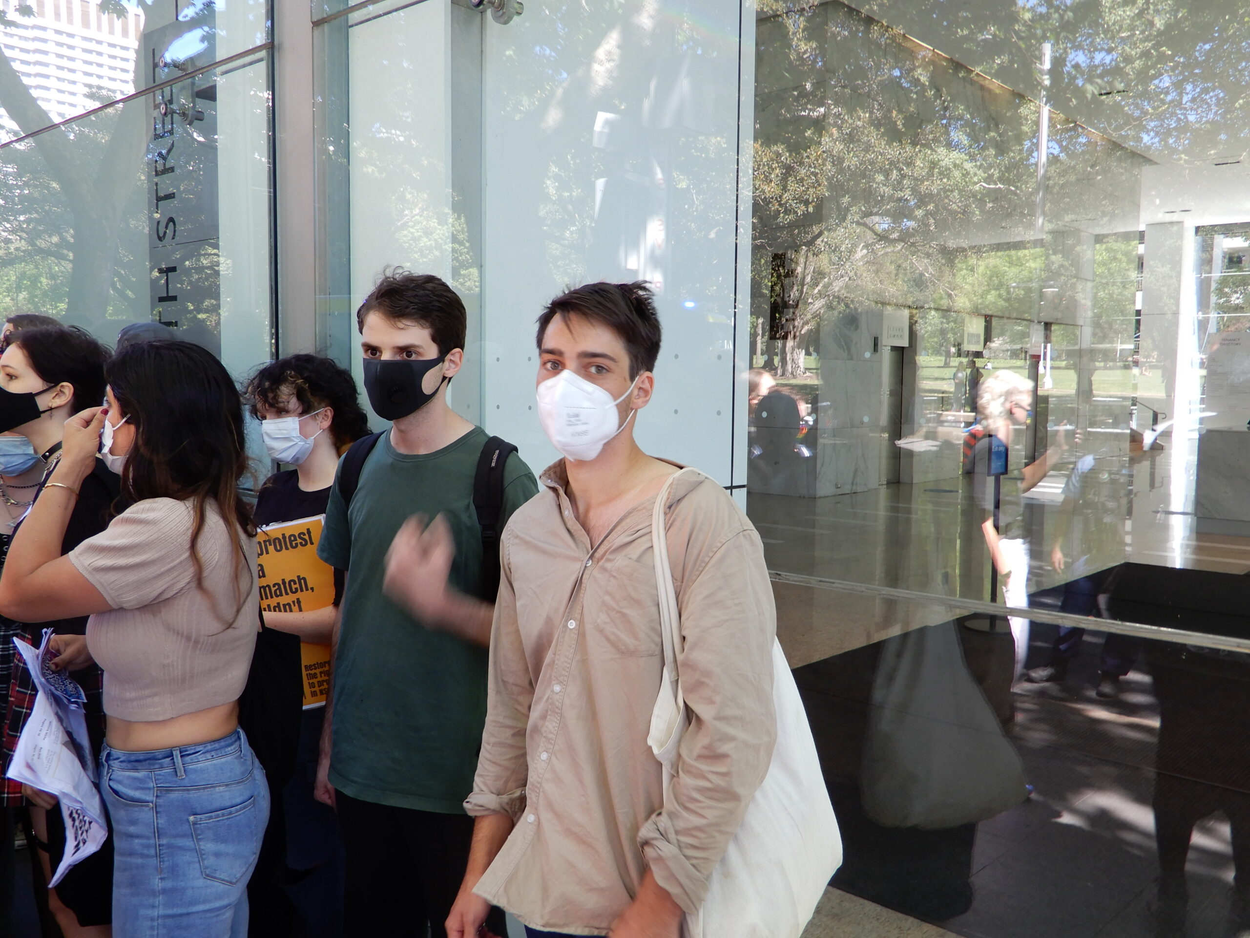 Jack Mansell at the recent Protect Trans Kids rally in Sydney