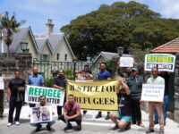 Protesting at the PM’s place