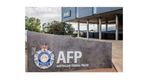 AFP entry sign
