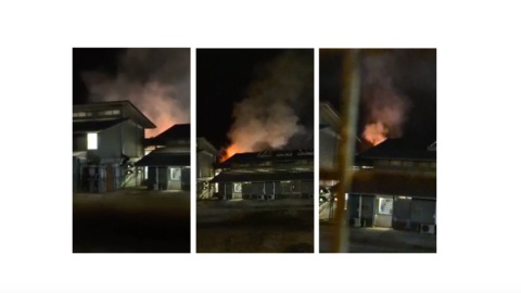 Christmas Island fire