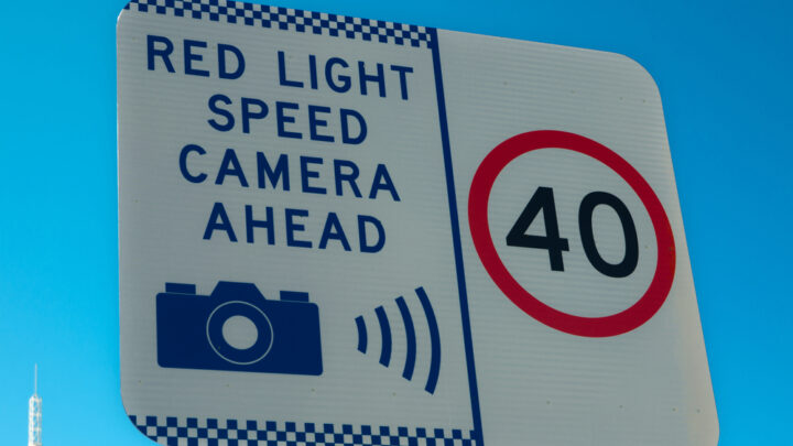 Red light speed camera
