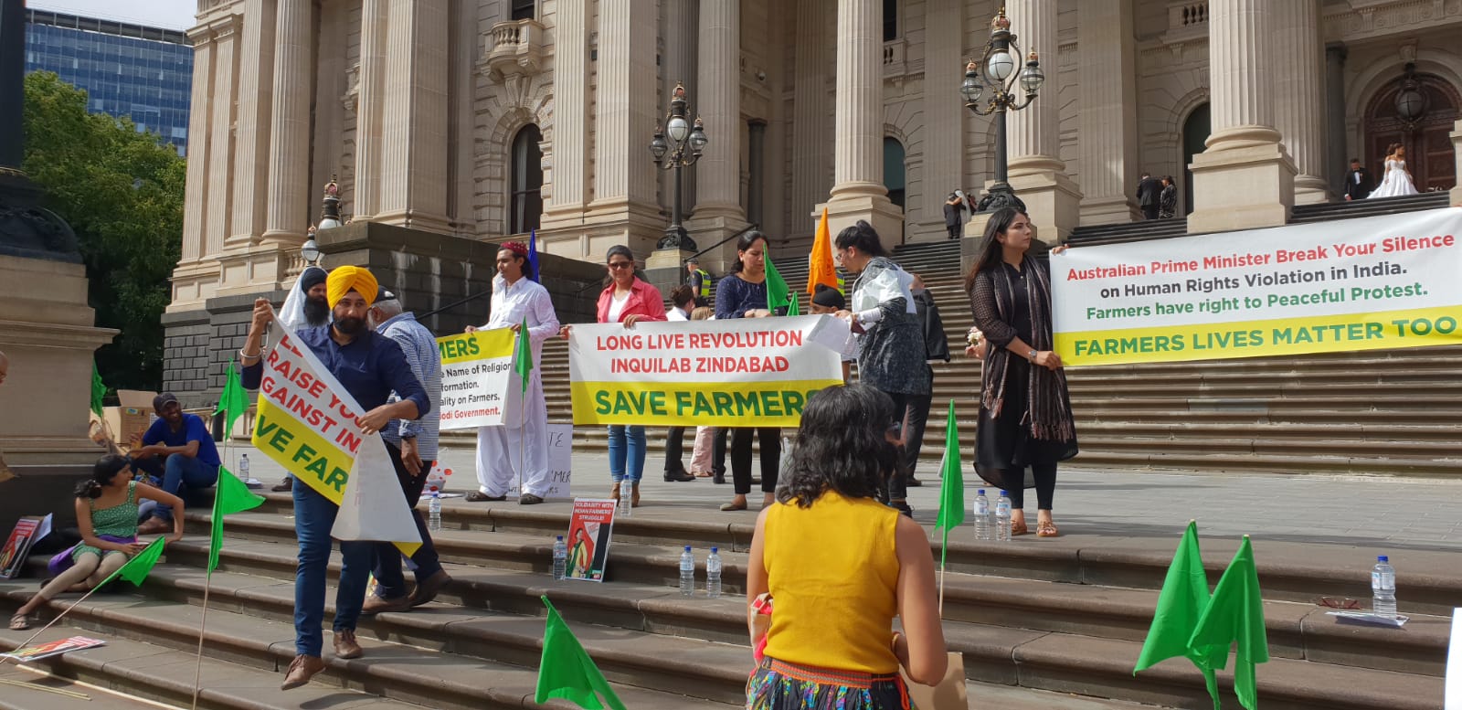 An Australian solidarity protest with farmers in India