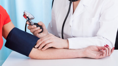 Doctor treating patient