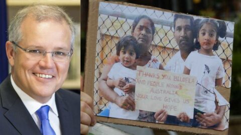 Morrison and the Biloela family